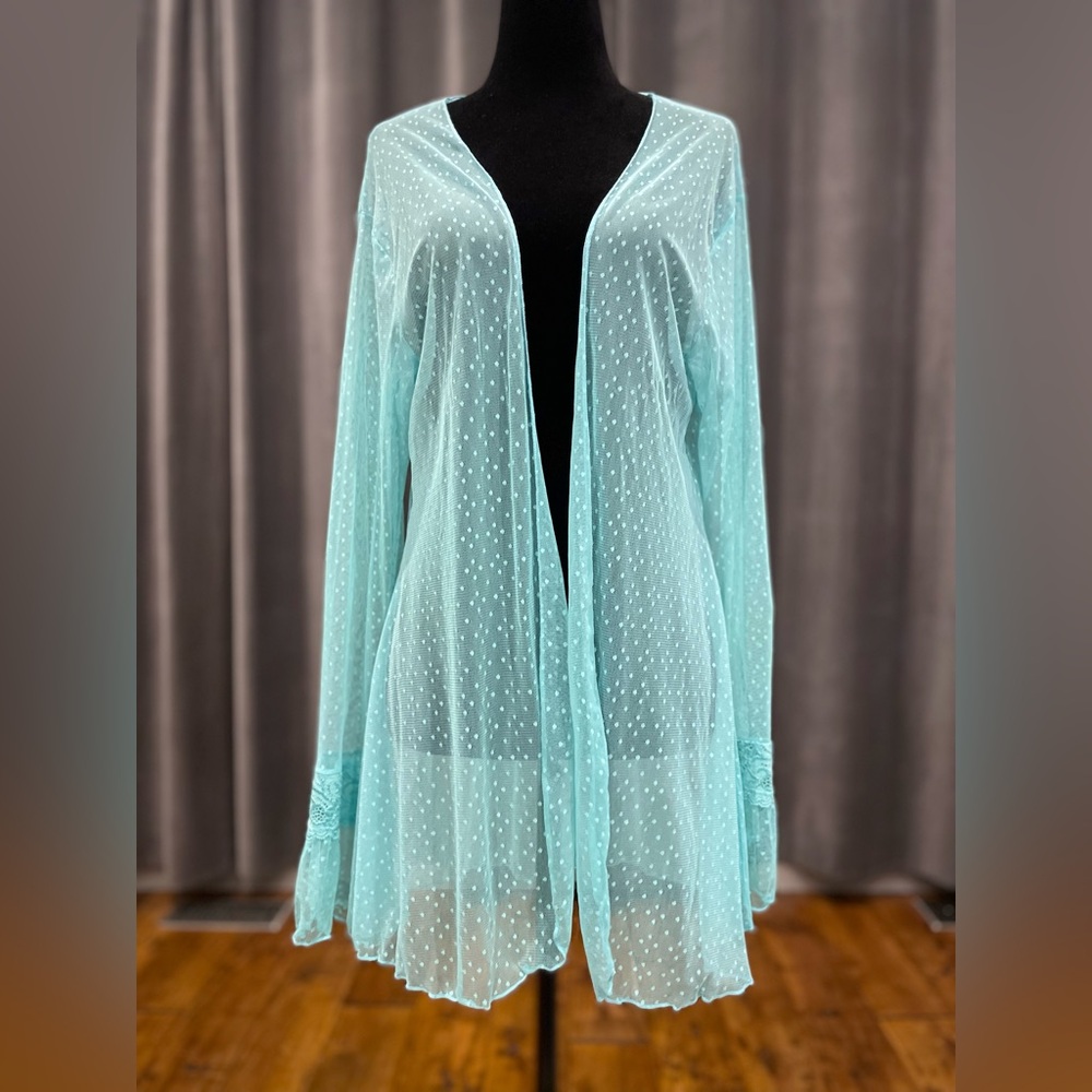 The Escante Collection sheer robe beach cover